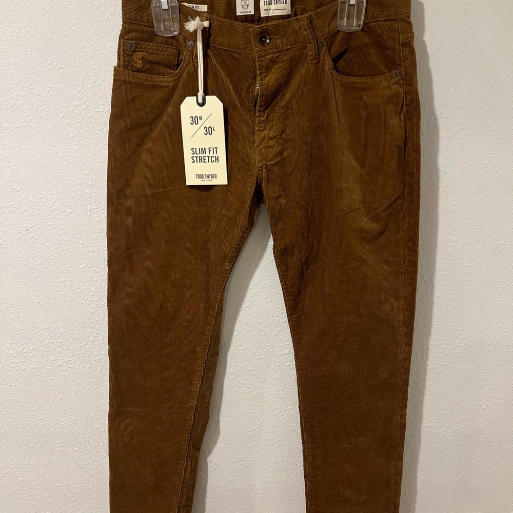 NWT Todd Snyder brown corduroy pants